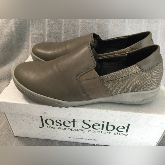 Josef Seibel Sina 19 Gray Slip-On Shoes EU 37 US 6 to 6.5 - Picture 1 of 13